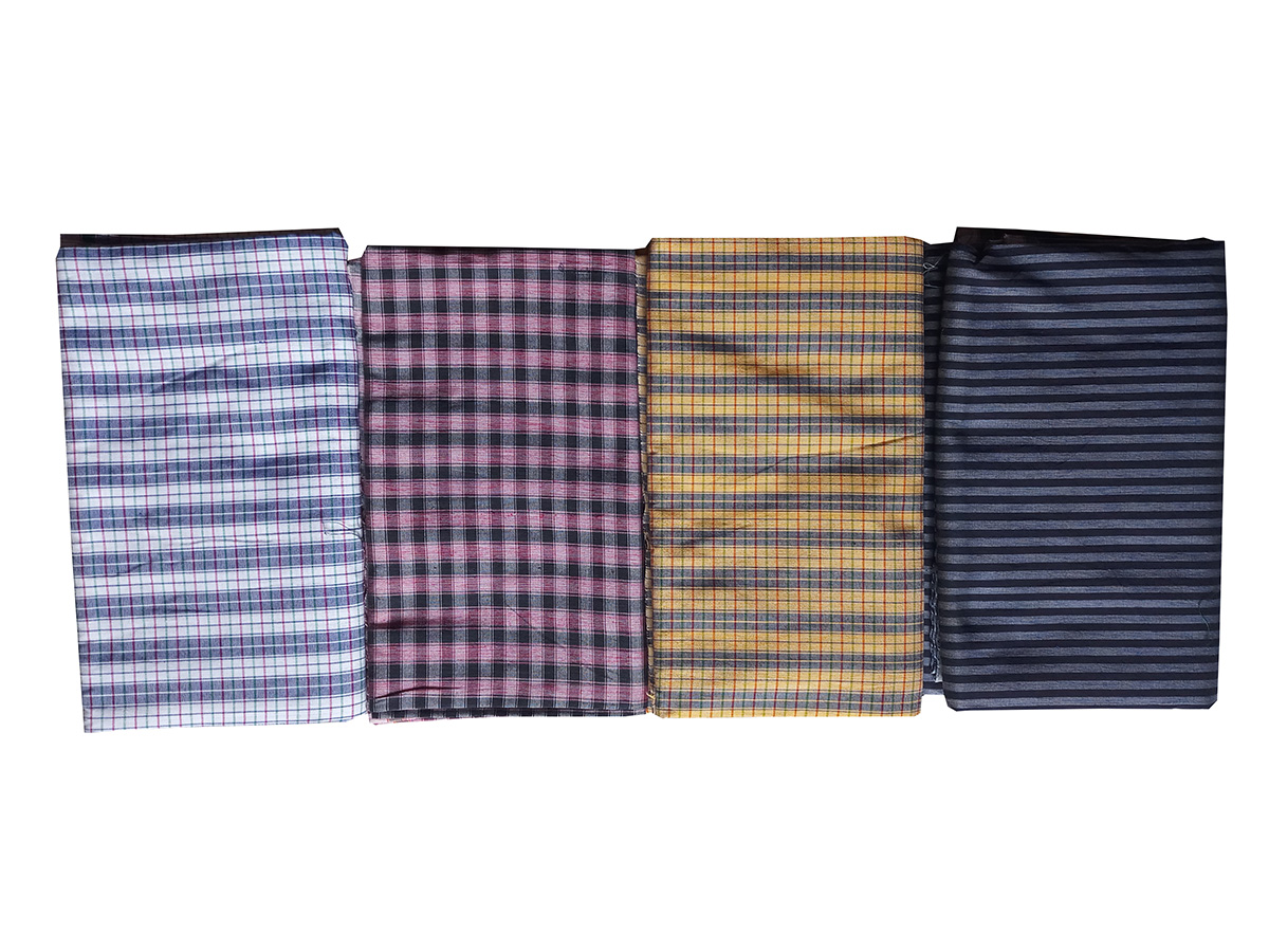 Men’s cotton lungi pack of 4 – Handloom Park | Online Clothing Store